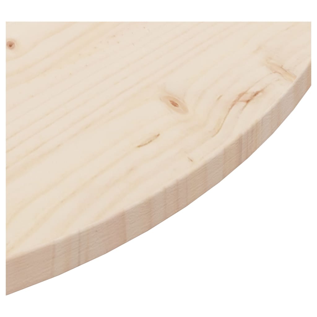 vidaXL Table Top Ø90x2.5 cm Solid Wood Pine