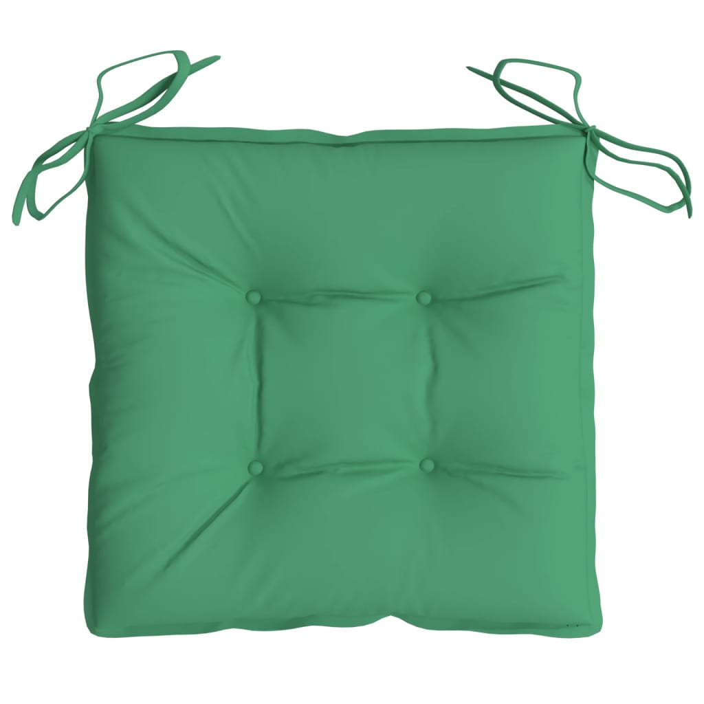 vidaXL Chair Cushions 4 pcs 40x40x7 cm Oxford Fabric Green