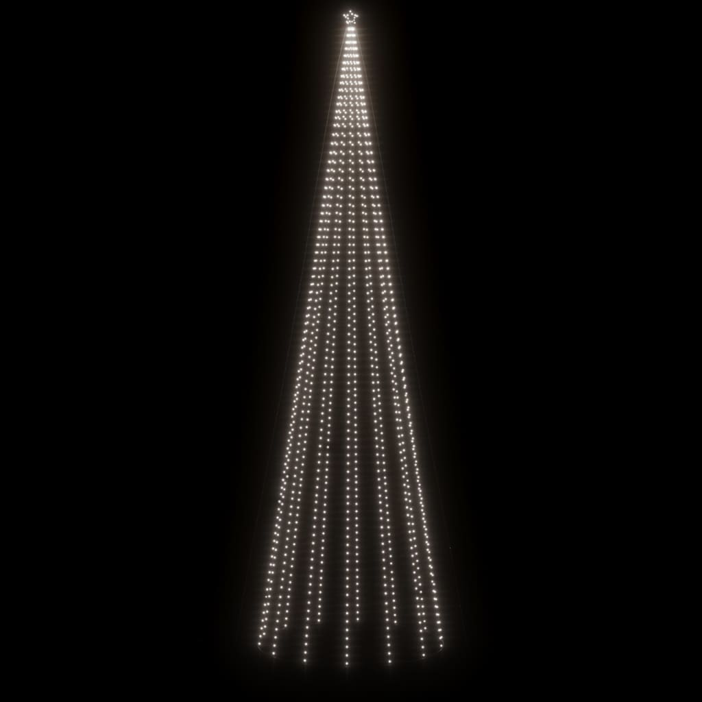 vidaXL Christmas Tree with Spike Cold White 1134 LEDs 800 cm