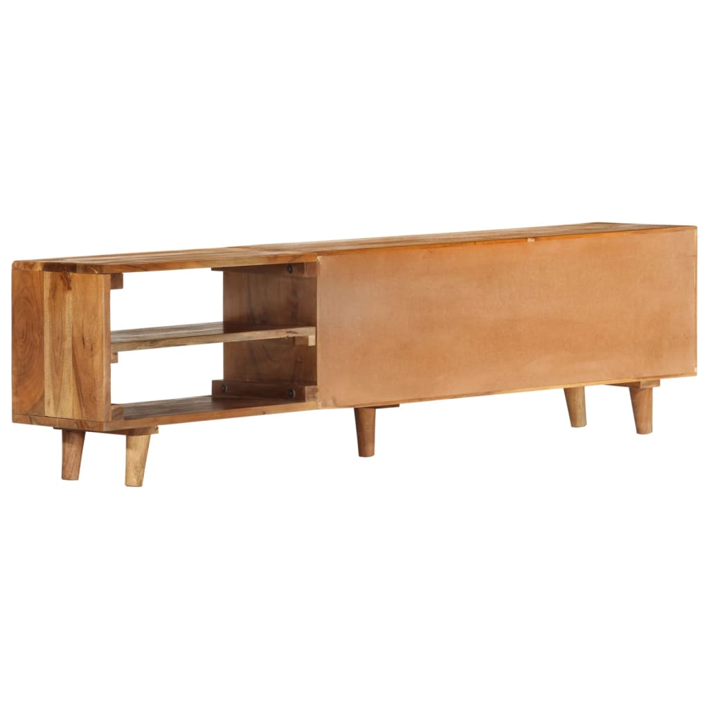 vidaXL TV Cabinet Solid Wood Acacia with Honey Finish 140x30x40 cm