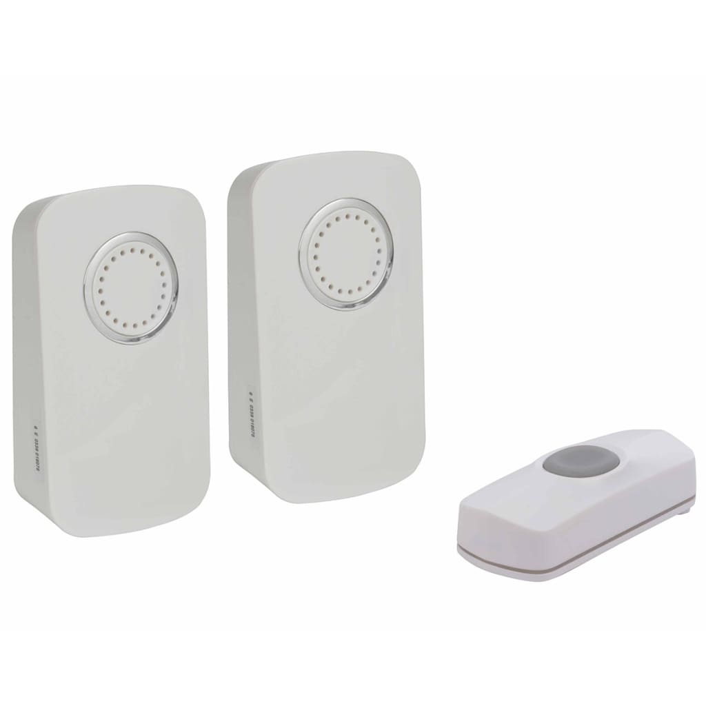 Perel Wireless Doorbell Battery-operated White EDMTWR