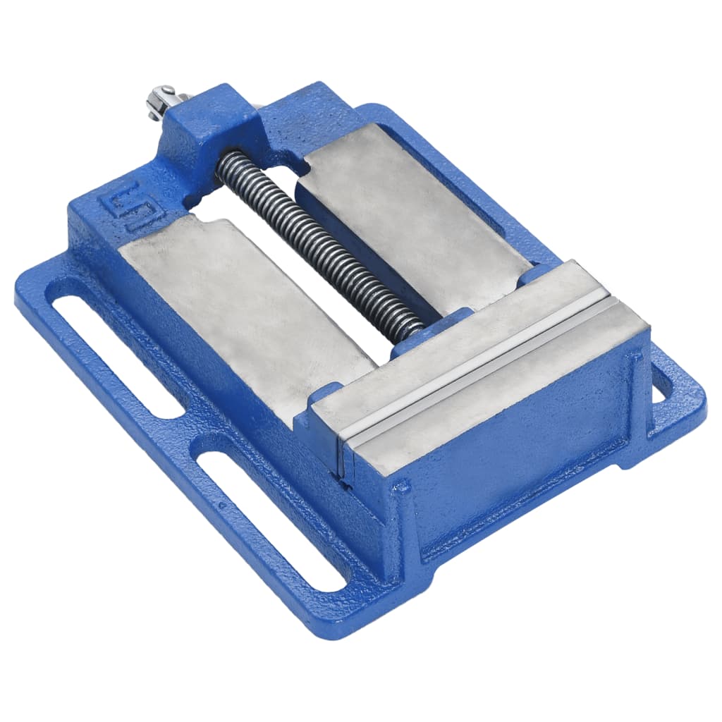 vidaXL Drill Press Vise Blue 121 mm Cast Iron