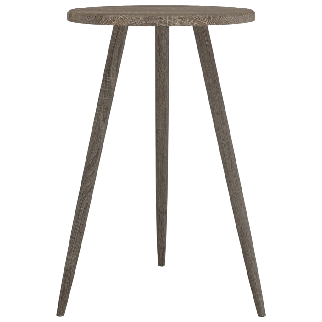 vidaXL Bistro Table Grey ??50x76 cm MDF and Iron
