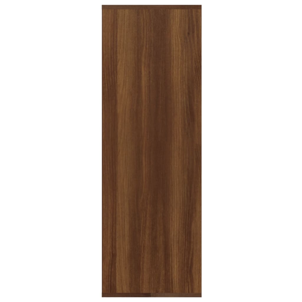 vidaXL Shoe Rack Brown Oak 54x34x100.5 cm Engineered Wood