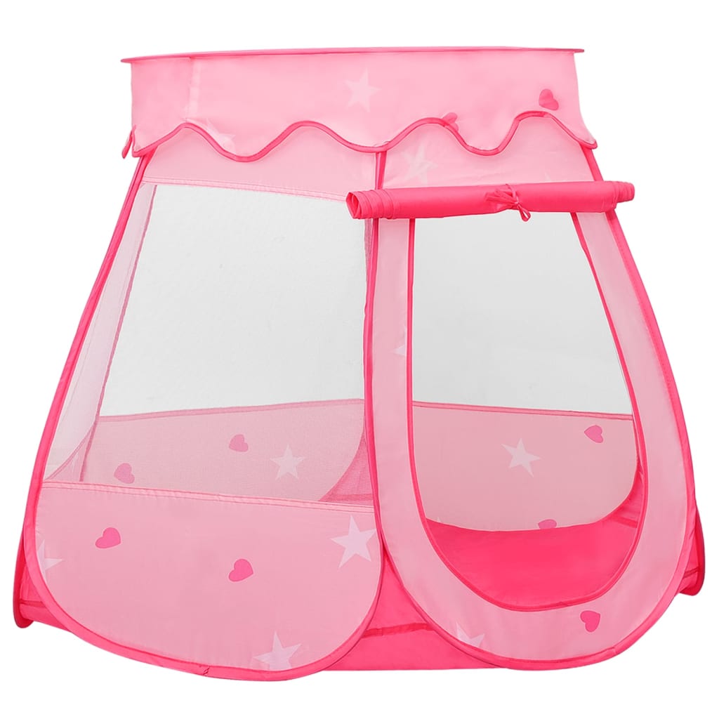 vidaXL Children Play Tent with 250 Balls Pink 102x102x82 cm