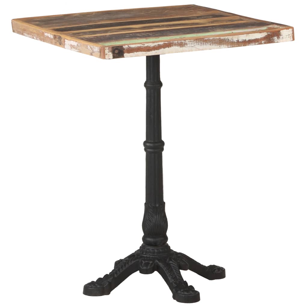 vidaXL Bistro Table 60x60x76 cm Solid Reclaimed Wood
