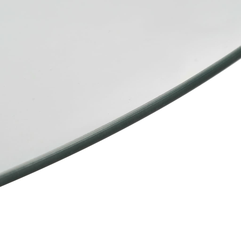 vidaXL Rotating Serving Plate Transparent 60 cm Tempered Glass