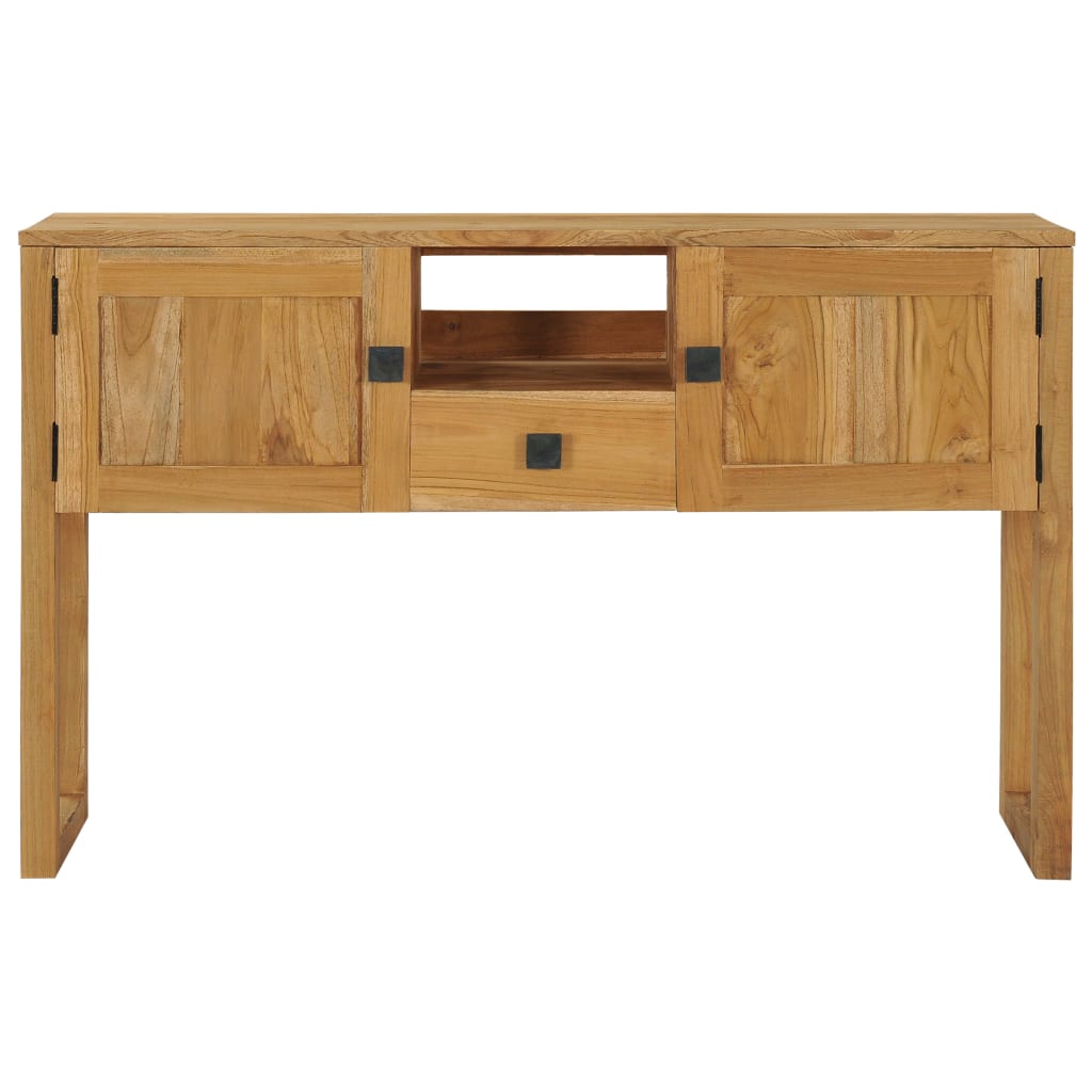 vidaXL Console Table 120x32x75 cm Solid Teak Wood