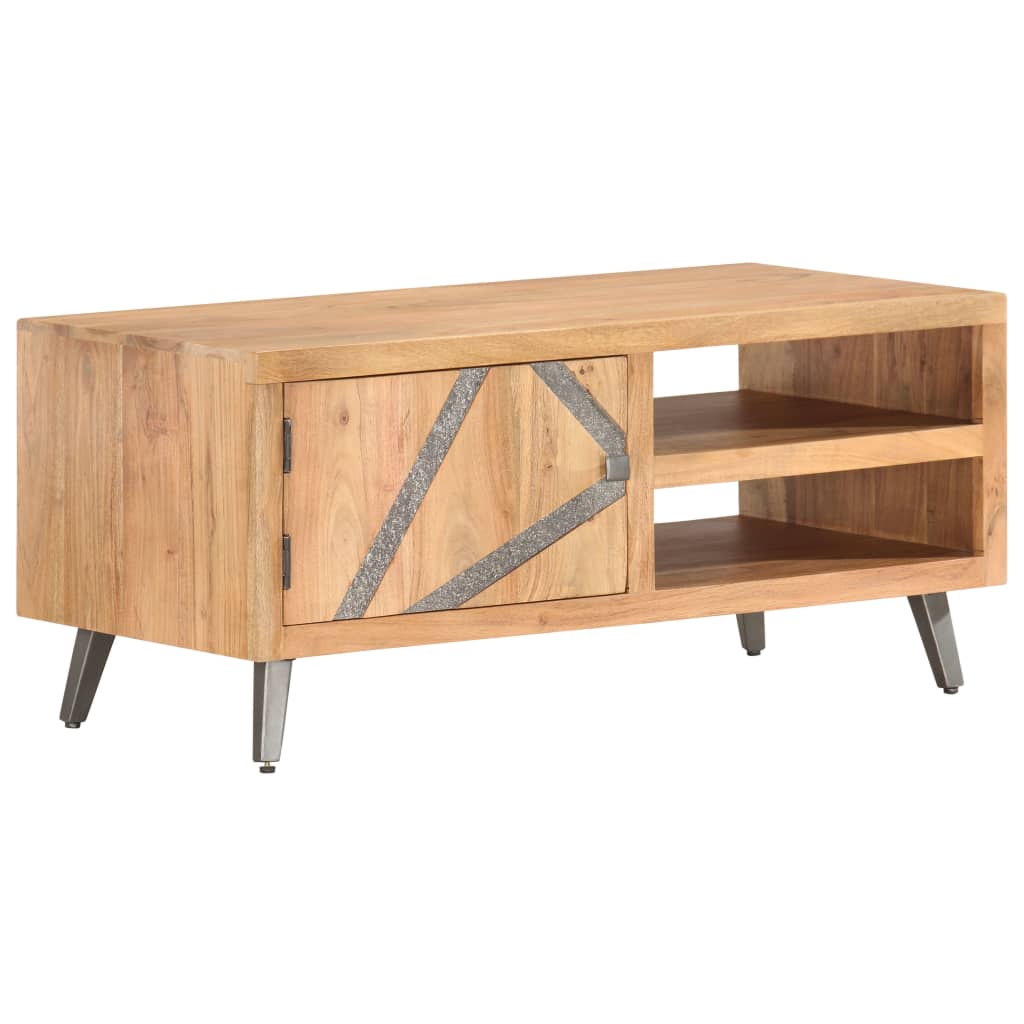 vidaXL Coffee Table 90x45x40 cm Solid Acacia Wood