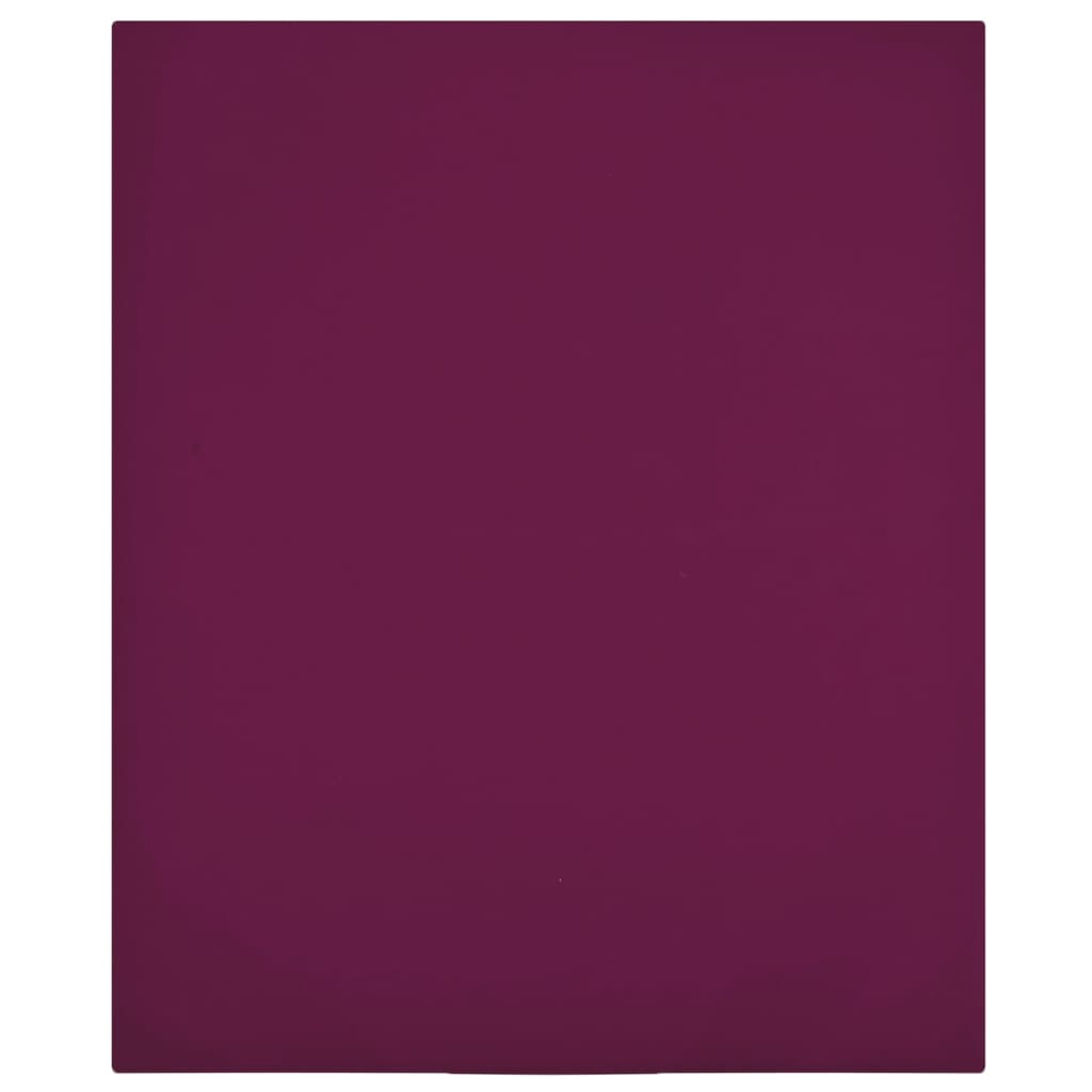 vidaXL Jersey Fitted Sheet Bordeaux 100x200 cm Cotton