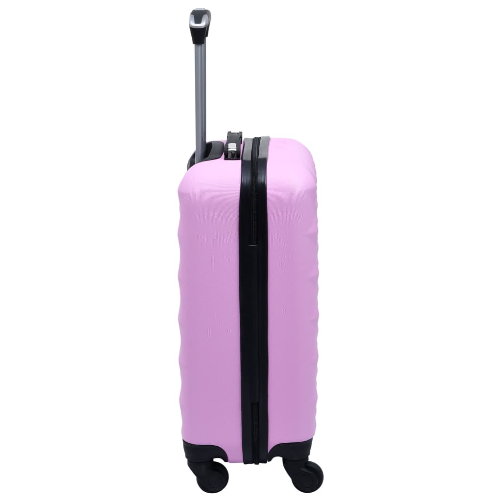 vidaXL Hardcase Trolley Set 2 pcs Pink ABS