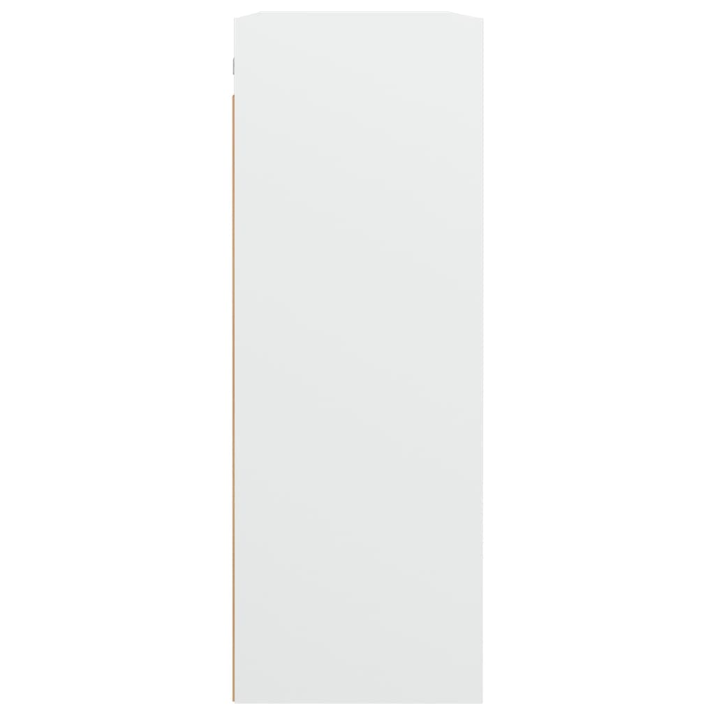 vidaXL Hanging Wall Cabinet White 69.5x32.5x90 cm