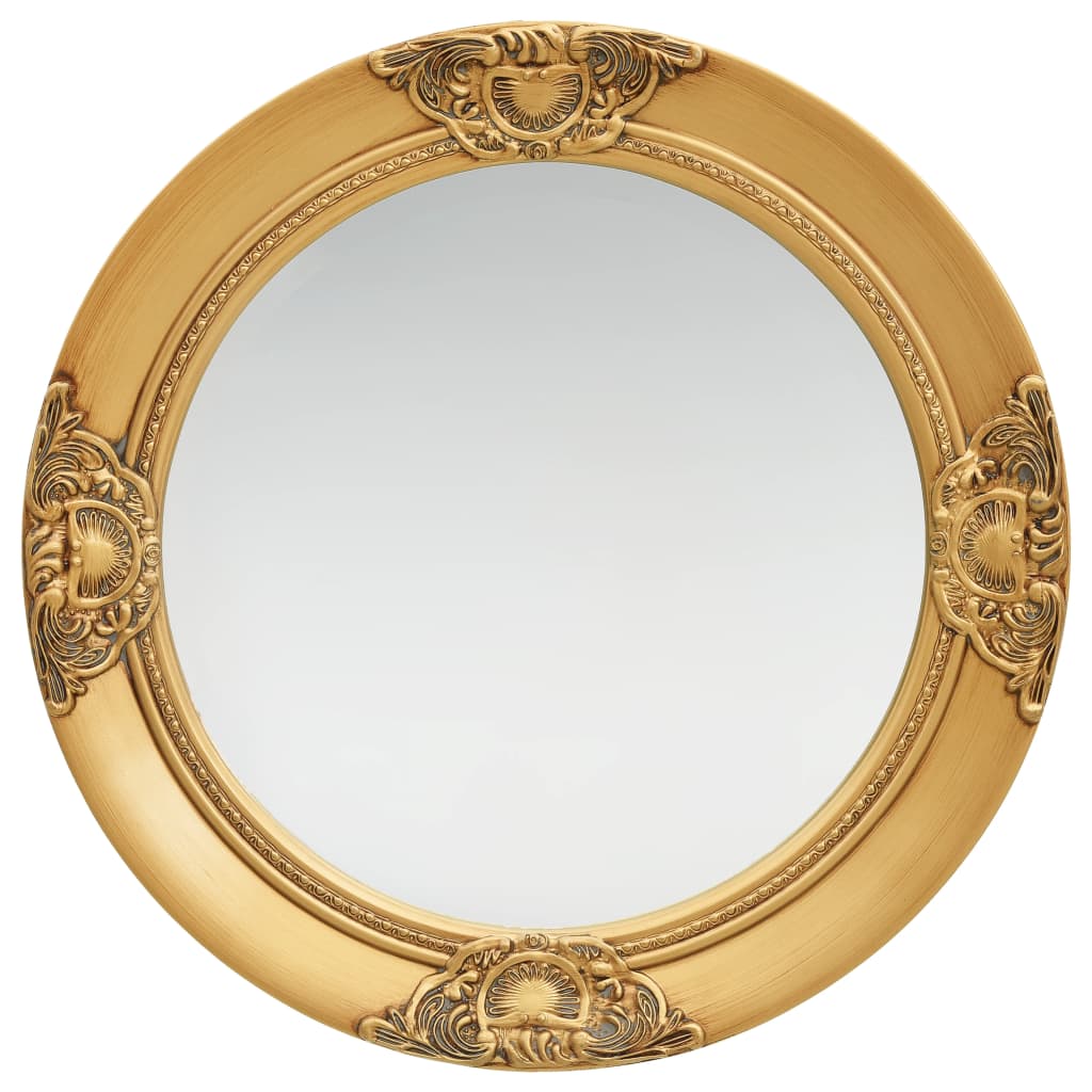 vidaXL Wall Mirror Baroque Style 50 cm Gold