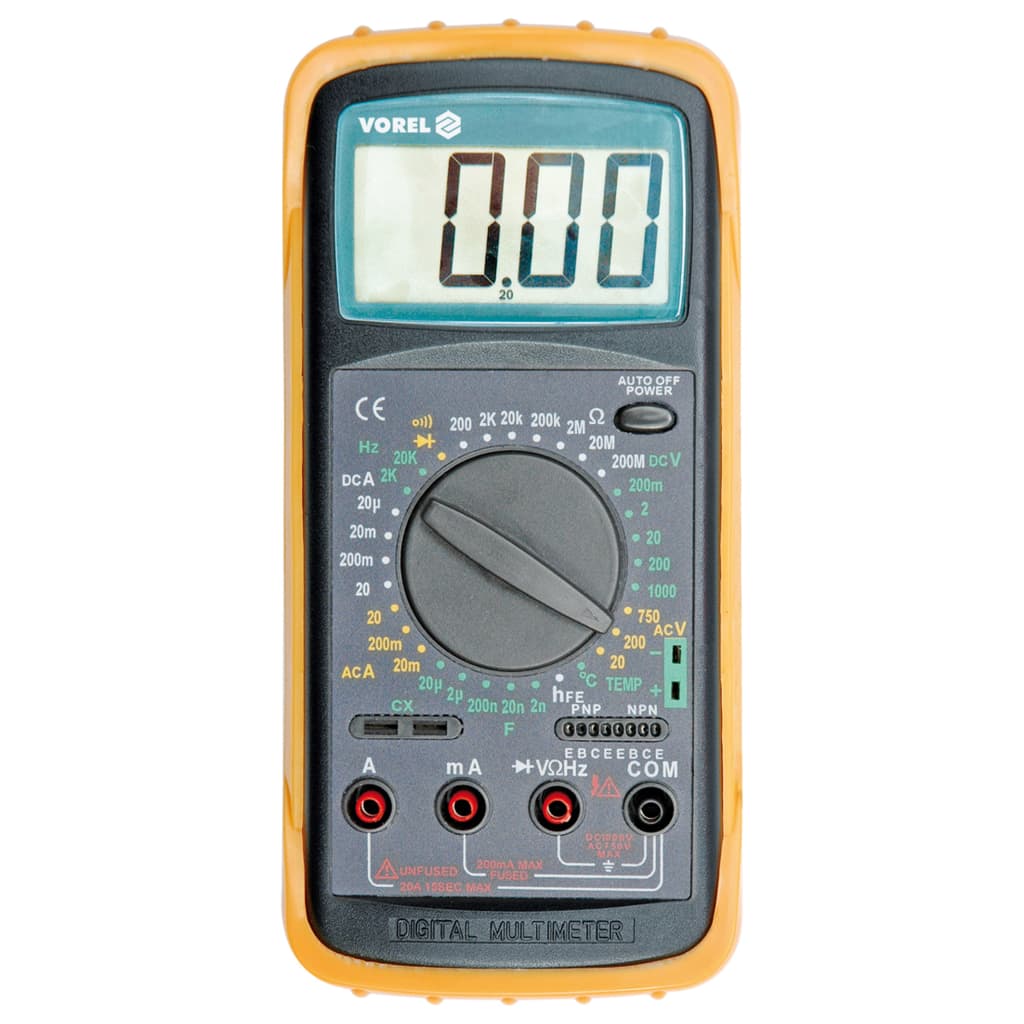 VOREL Digital Multimeter with Temperature Measurement