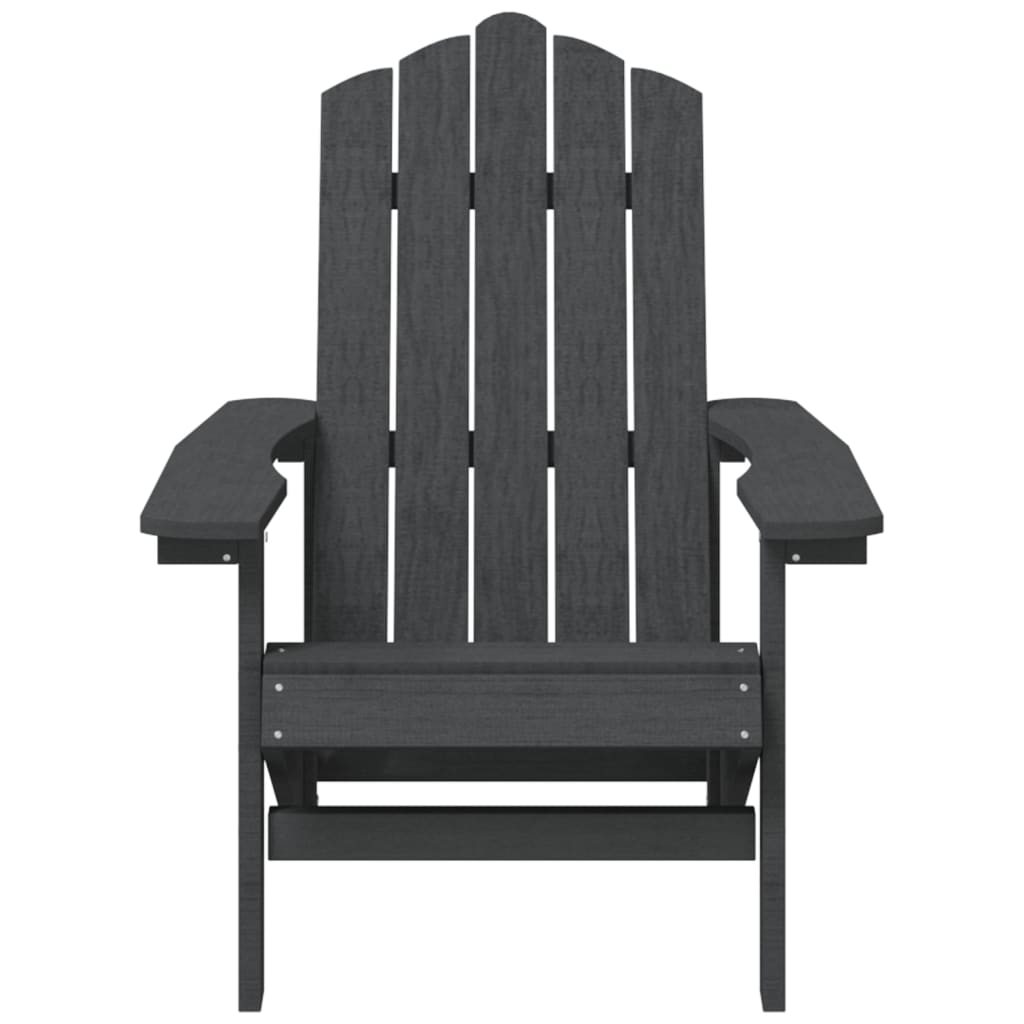 vidaXL Garden Adirondack Chair HDPE Anthracite