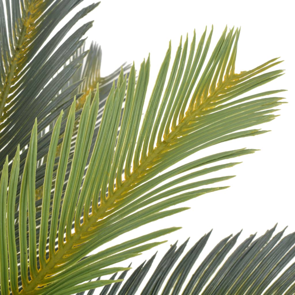 vidaXL Artificial Plant Cycas Palm with Pot Green 90 cm