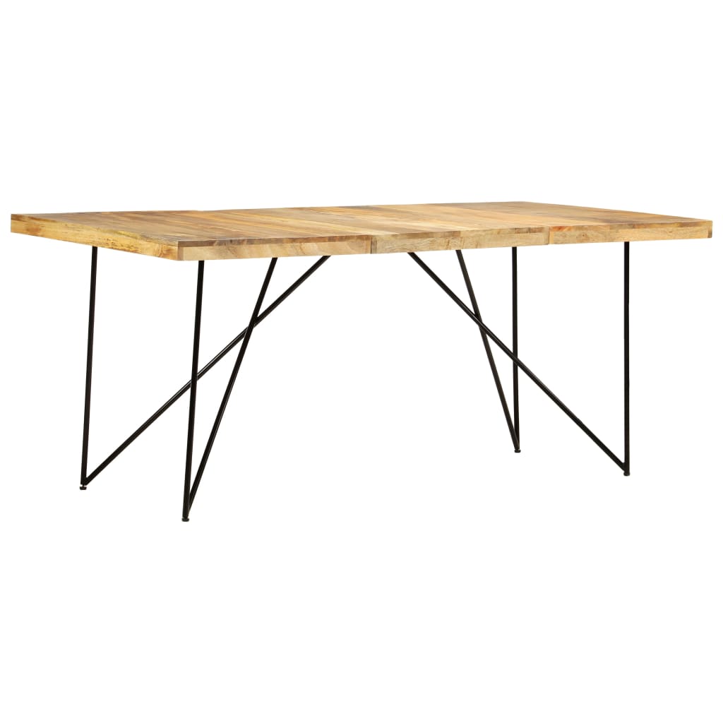 vidaXL Dining Table 180x90x76 cm Solid Mango Wood
