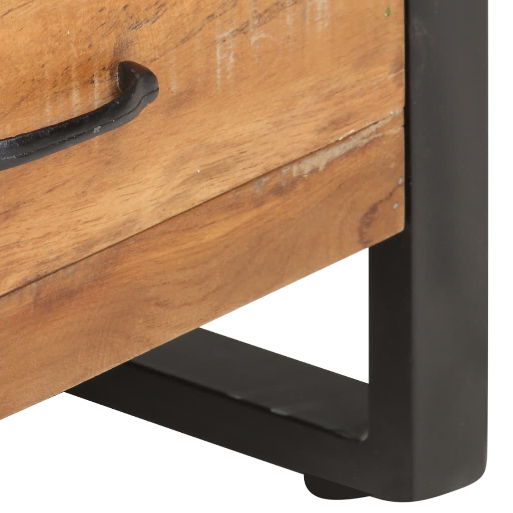 vidaXL Highboard 118x30x200 cm Solid Reclaimed Wood