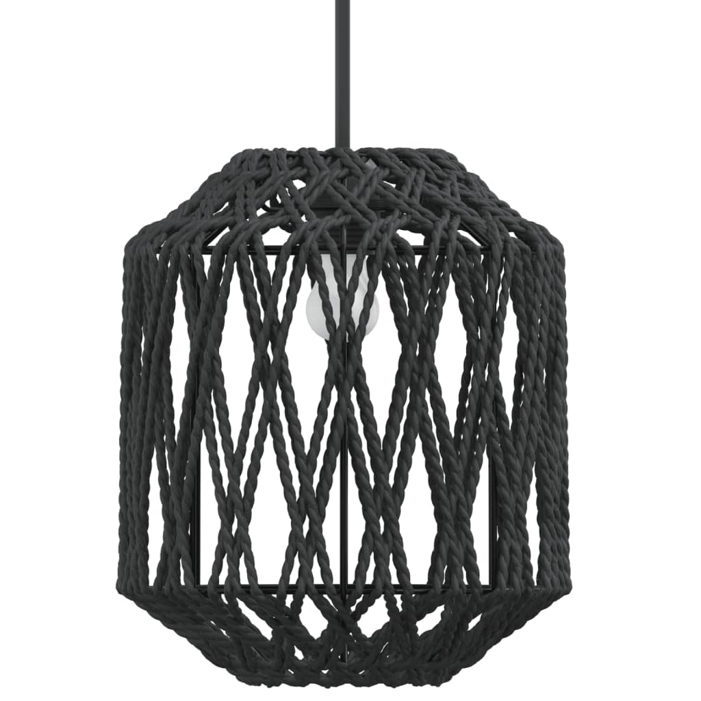 vidaXL Lamp Shade Black Ø23x28 cm Iron and Paper
