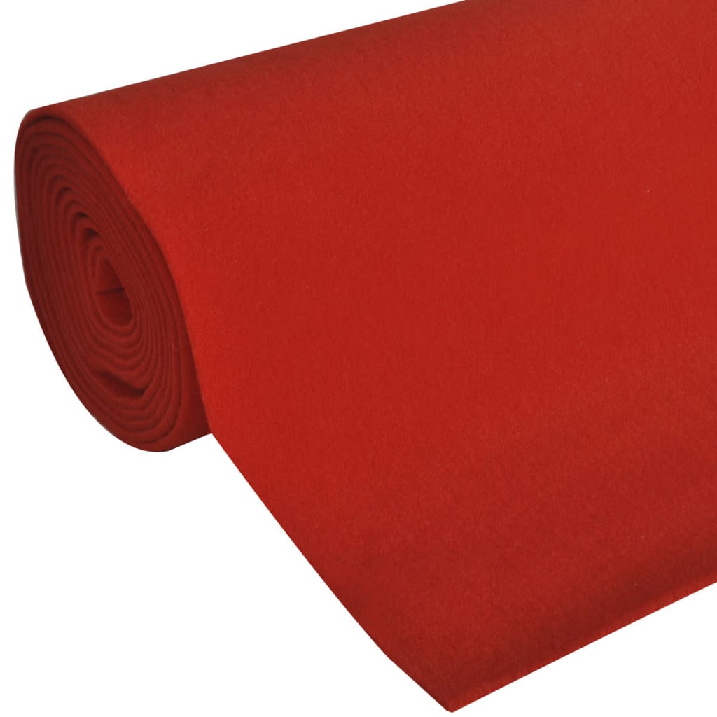 vidaXL Red Carpet 1 x 5 m Extra Heavy 400 g/m2