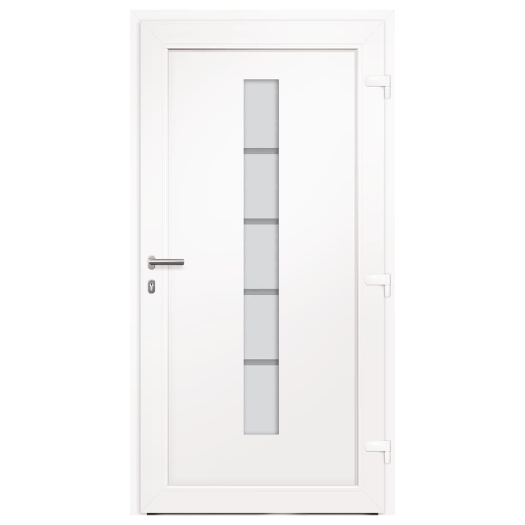 vidaXL Front Door Aluminium and PVC Anthracite 100x210 cm