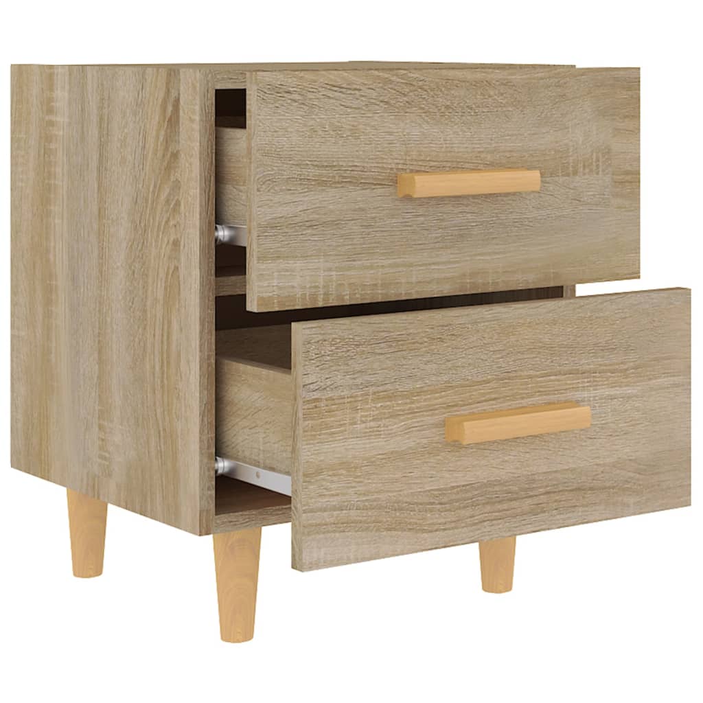 vidaXL Bed Cabinets 2 pcs Sonoma Oak 40x35x47.5 cm