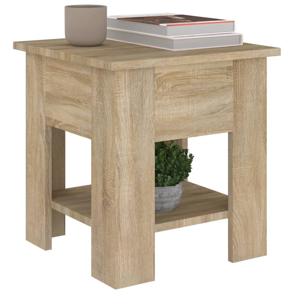vidaXL Coffee Table Sonoma Oak 40x40x42 cm Engineered Wood
