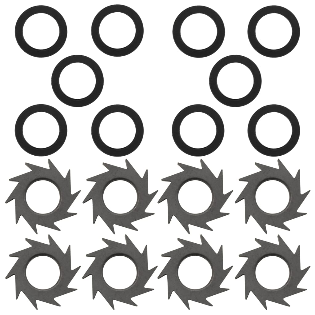 Grinder Blades 8 pcs with 10 Washers 27 mm