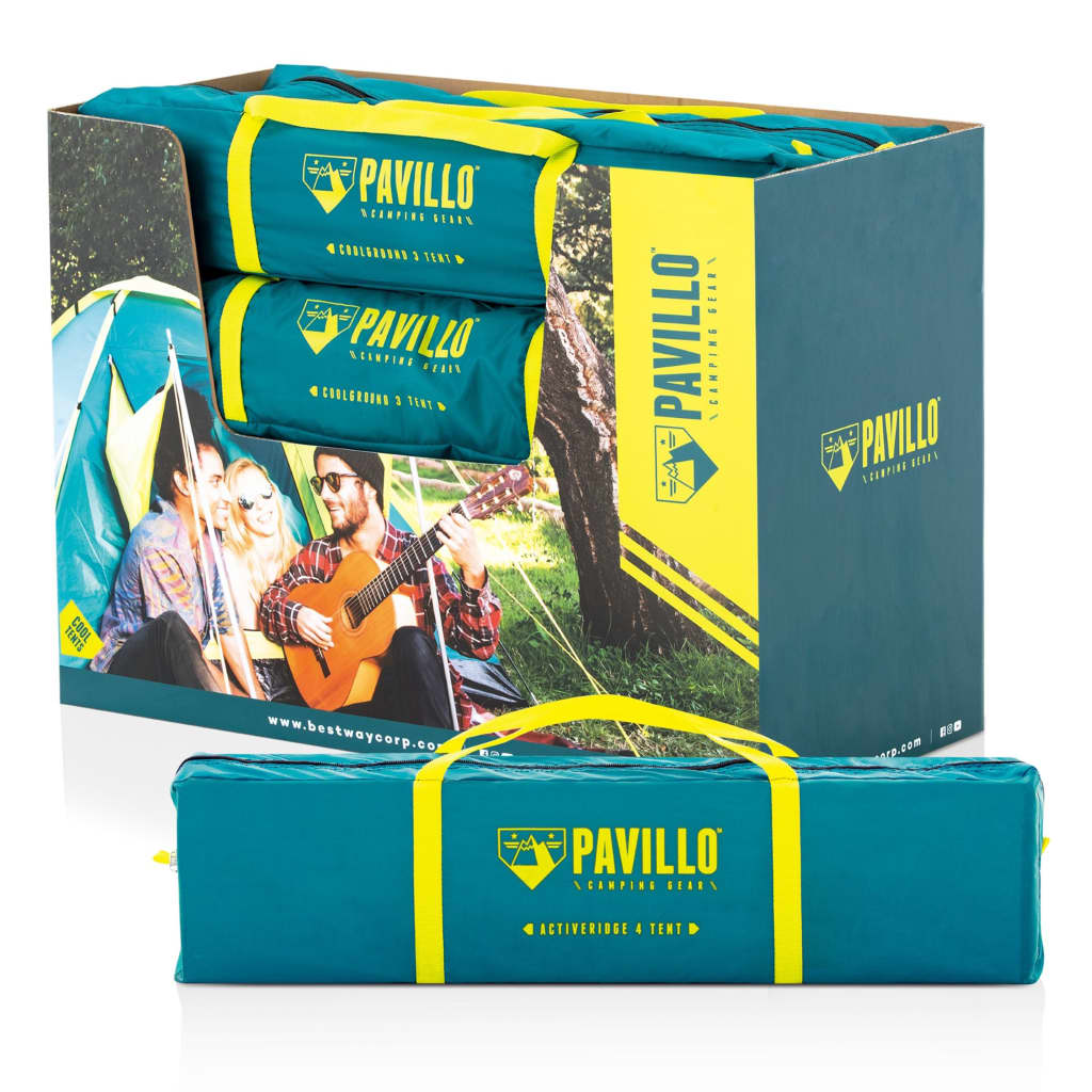 Pavillo Tent Cool Ground 3 Blue and Yellow