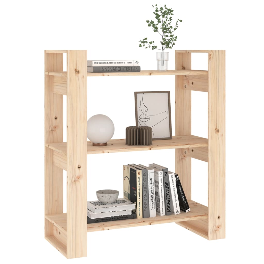 vidaXL Book Cabinet/Room Divider 80x35x91 cm Solid Wood Pine
