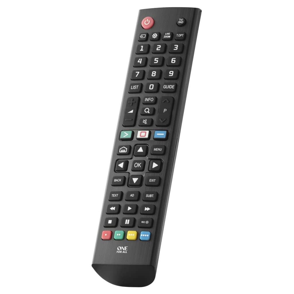 One For All TV Replacement Remote Control LG Black