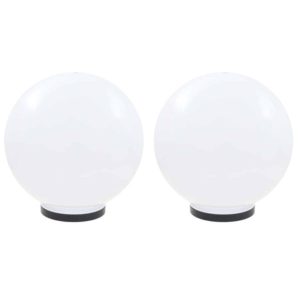 vidaXL LED Bowl Lamps 2 pcs Spherical 40 cm PMMA