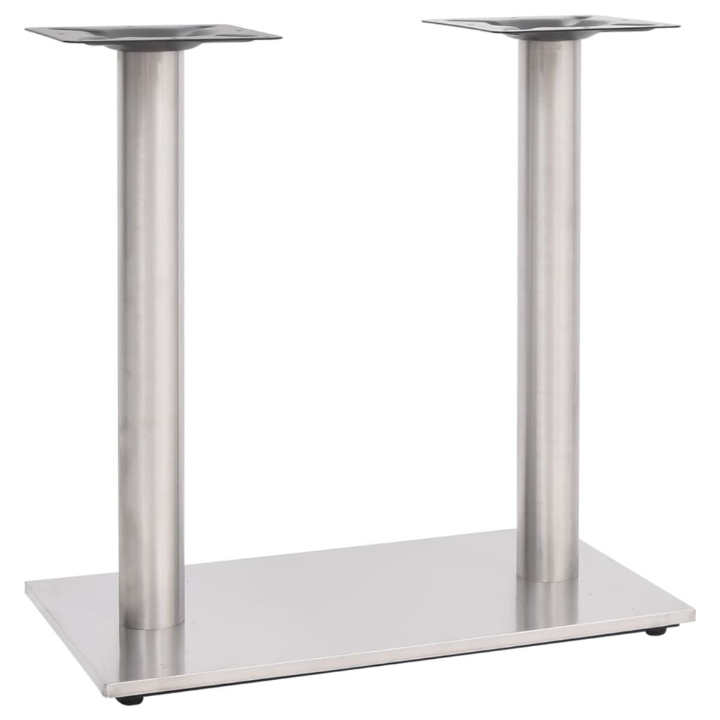 vidaXL Bistro Table Leg Silver 70x40x72 cm Stainless Steel