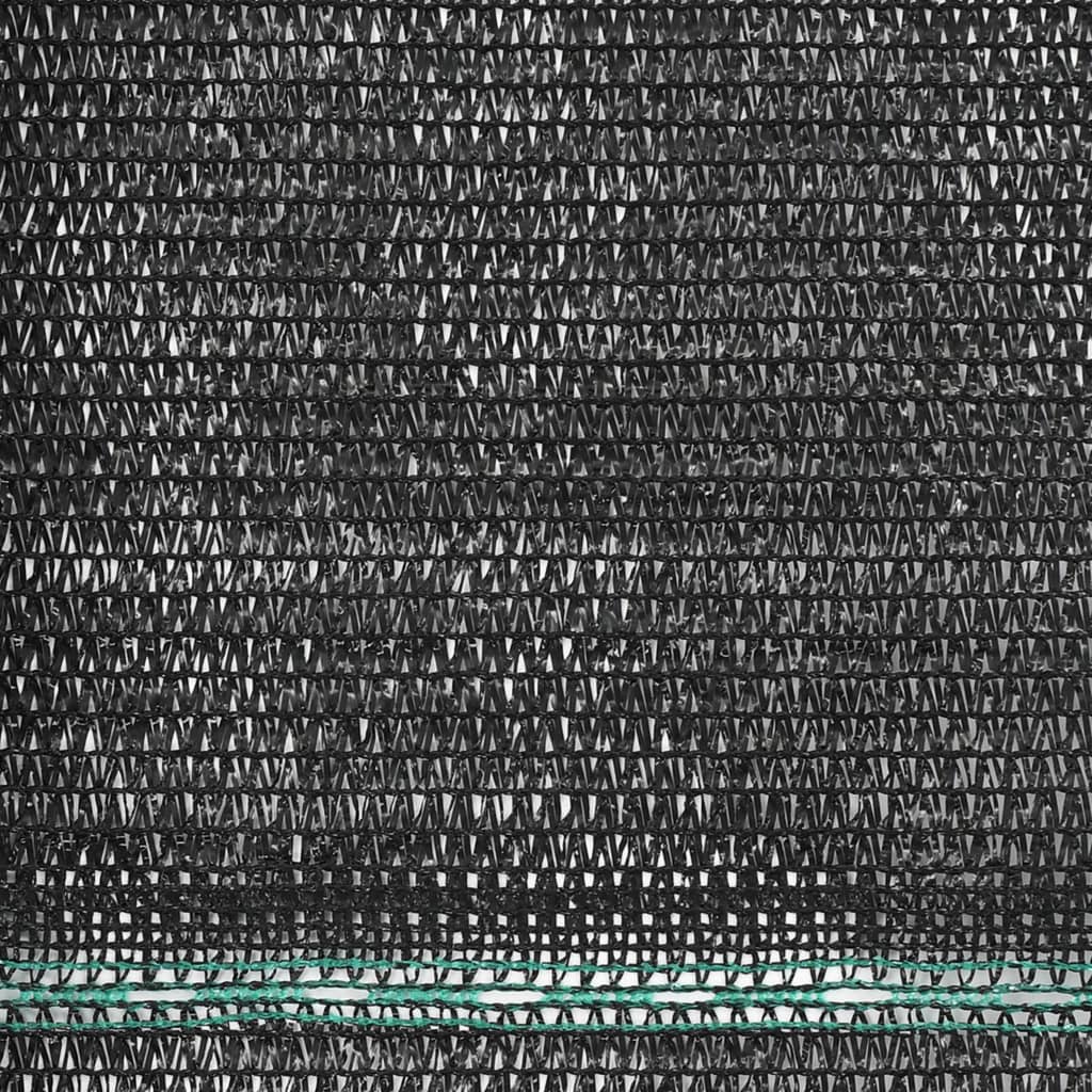 vidaXL Tennis Screen HDPE 1.2x100 m Black