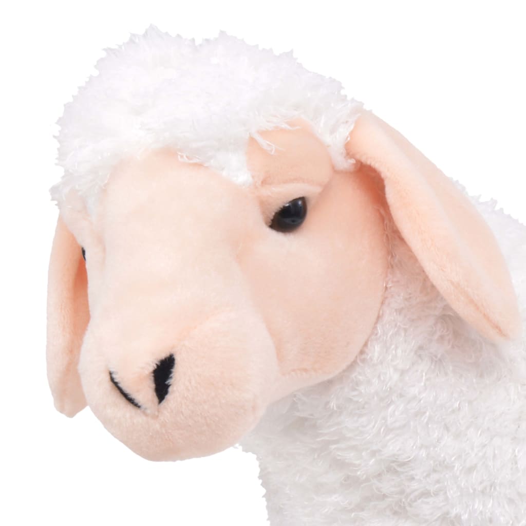 vidaXL Standing Plush Toy Sheep White XXL