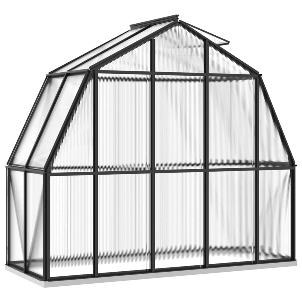 vidaXL Greenhouse with Base Frame Anthracite 3.3 m² Aluminium