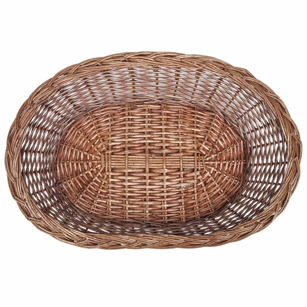vidaXL Willow Dog Basket/Pet Bed Natural 70 cm