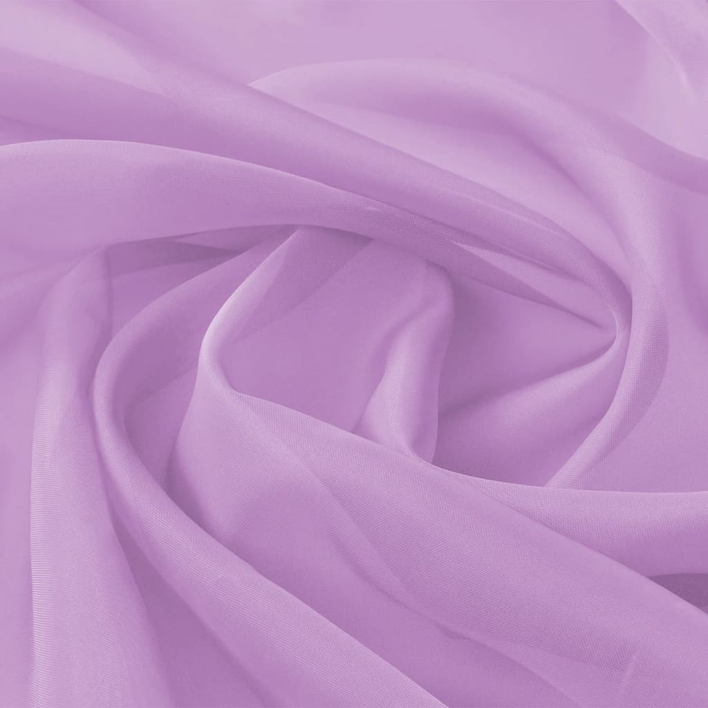 vidaXL Voile Fabric 1.45x20 m Lilac