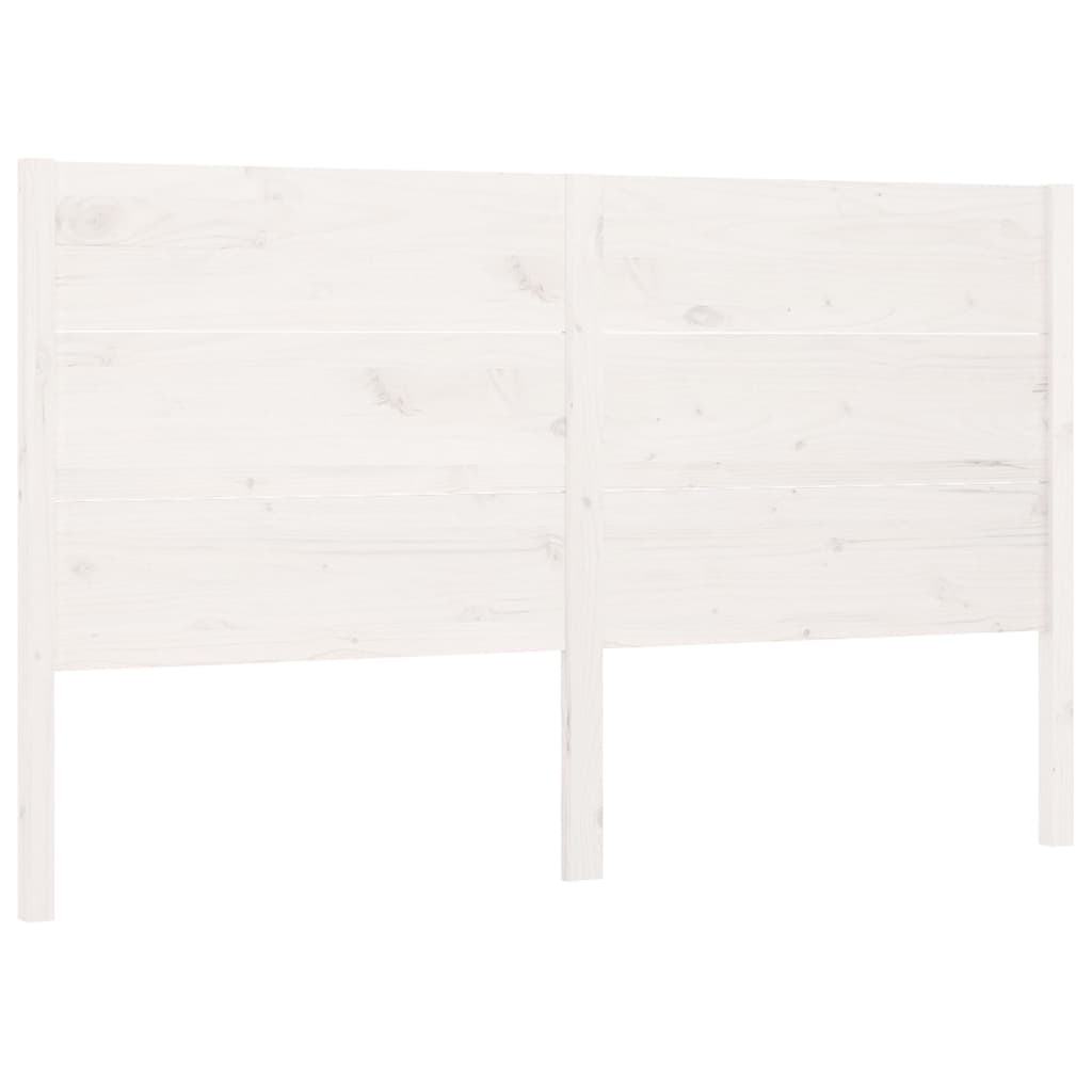 vidaXL Headboard White 166x4x100 cm Solid Wood Pine