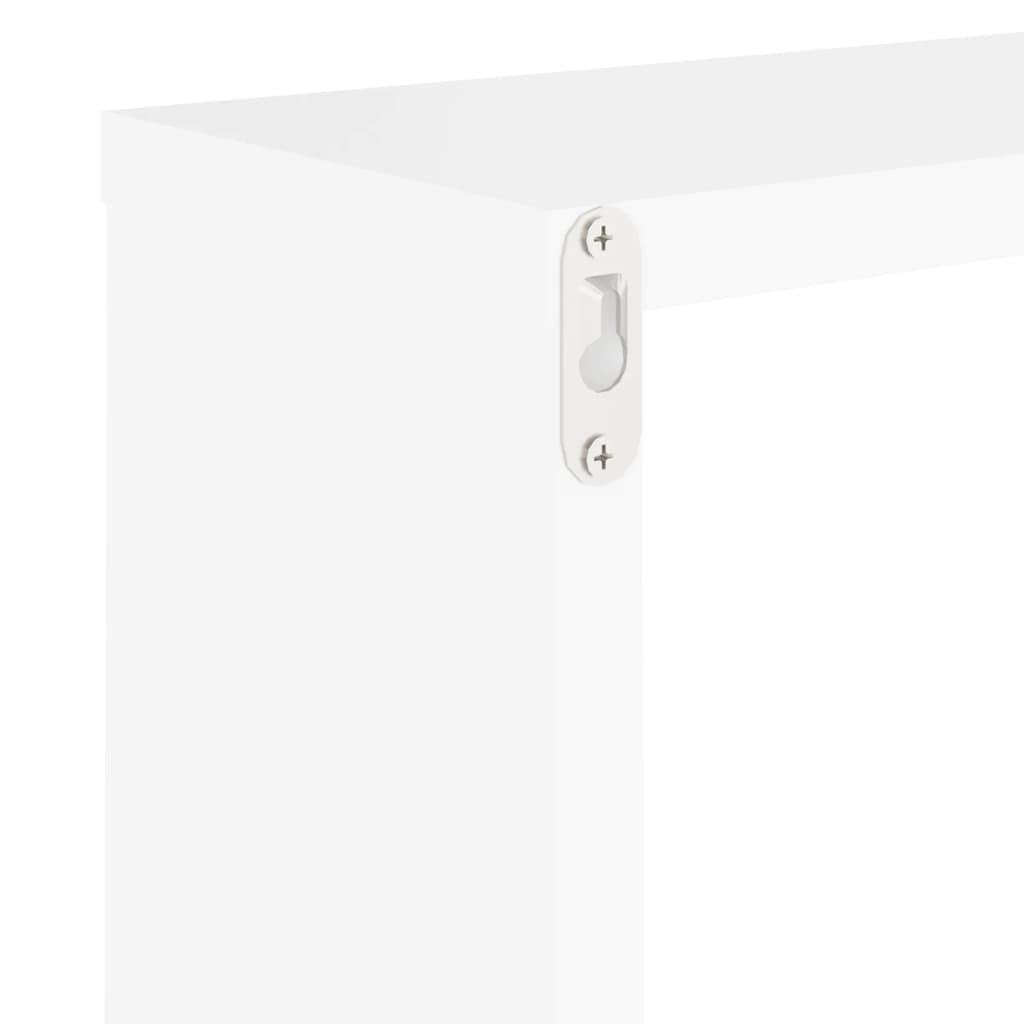 vidaXL Wall Cube Shelves 2 pcs White 30x15x30 cm