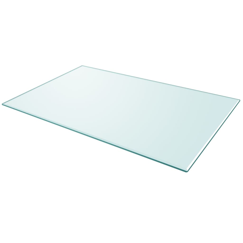 vidaXL Table Top Tempered Glass Rectangular 1000x620 mm