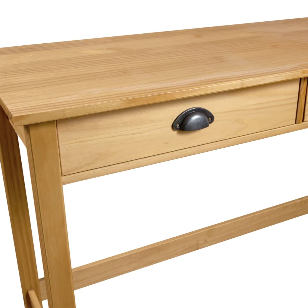 vidaXL Console Table Hill with 2 Drawers 110x45x74 cm Solid Pine Wood