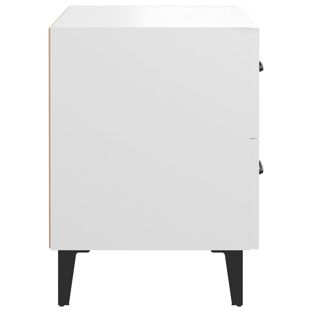 vidaXL Bedside Cabinet White 40x35x47.5 cm