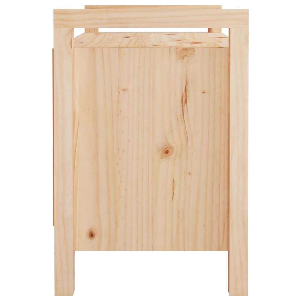 vidaXL Hall Bench 80x40x60 cm Solid Wood Pine