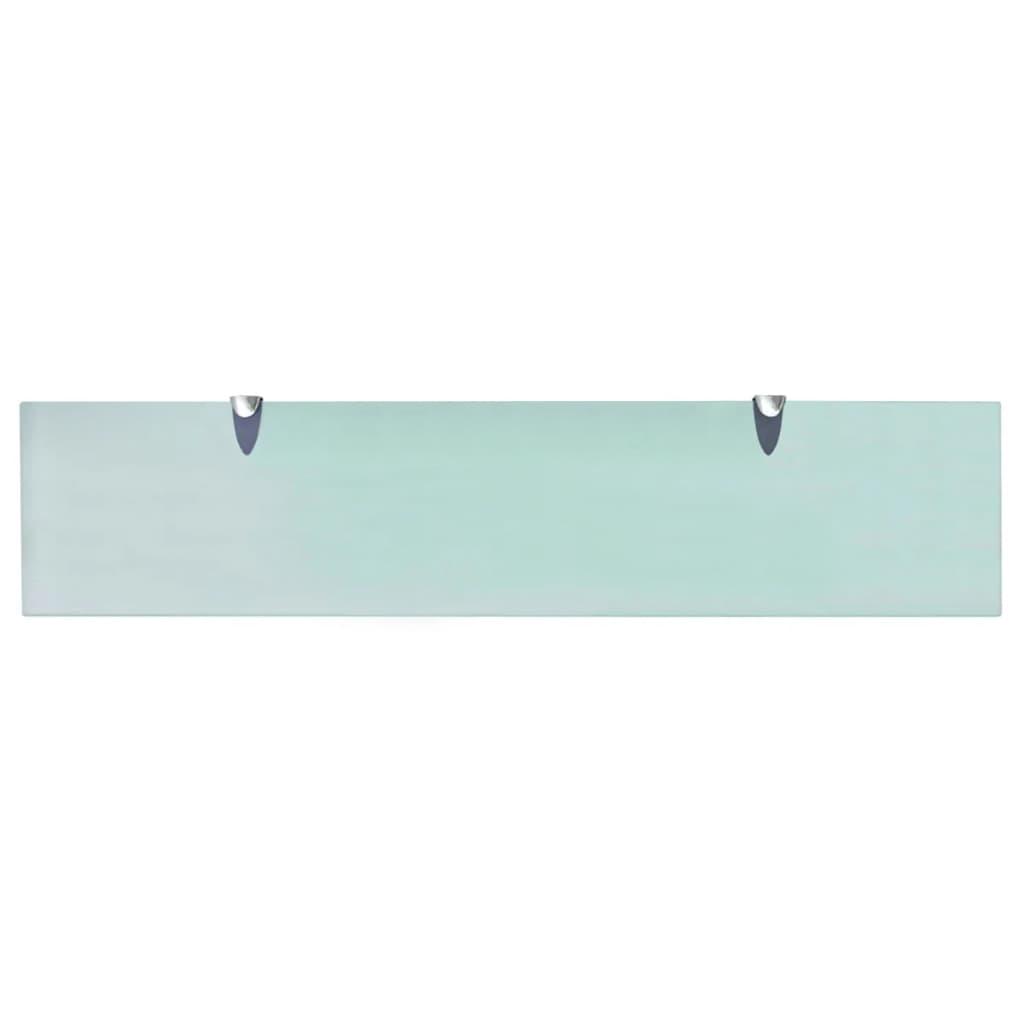 vidaXL Floating Shelves 2 pcs Glass 90x20 cm 8 mm