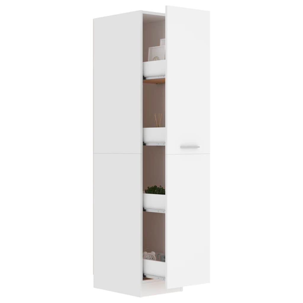 vidaXL Apothecary Cabinet White 30x42.5x150 cm Engineered Wood