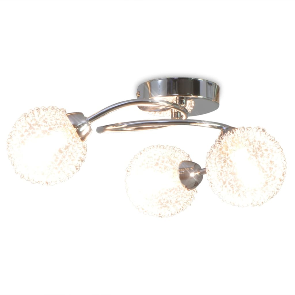 vidaXL Ceiling Lamp with 3 LED Bulbs G9 120 W