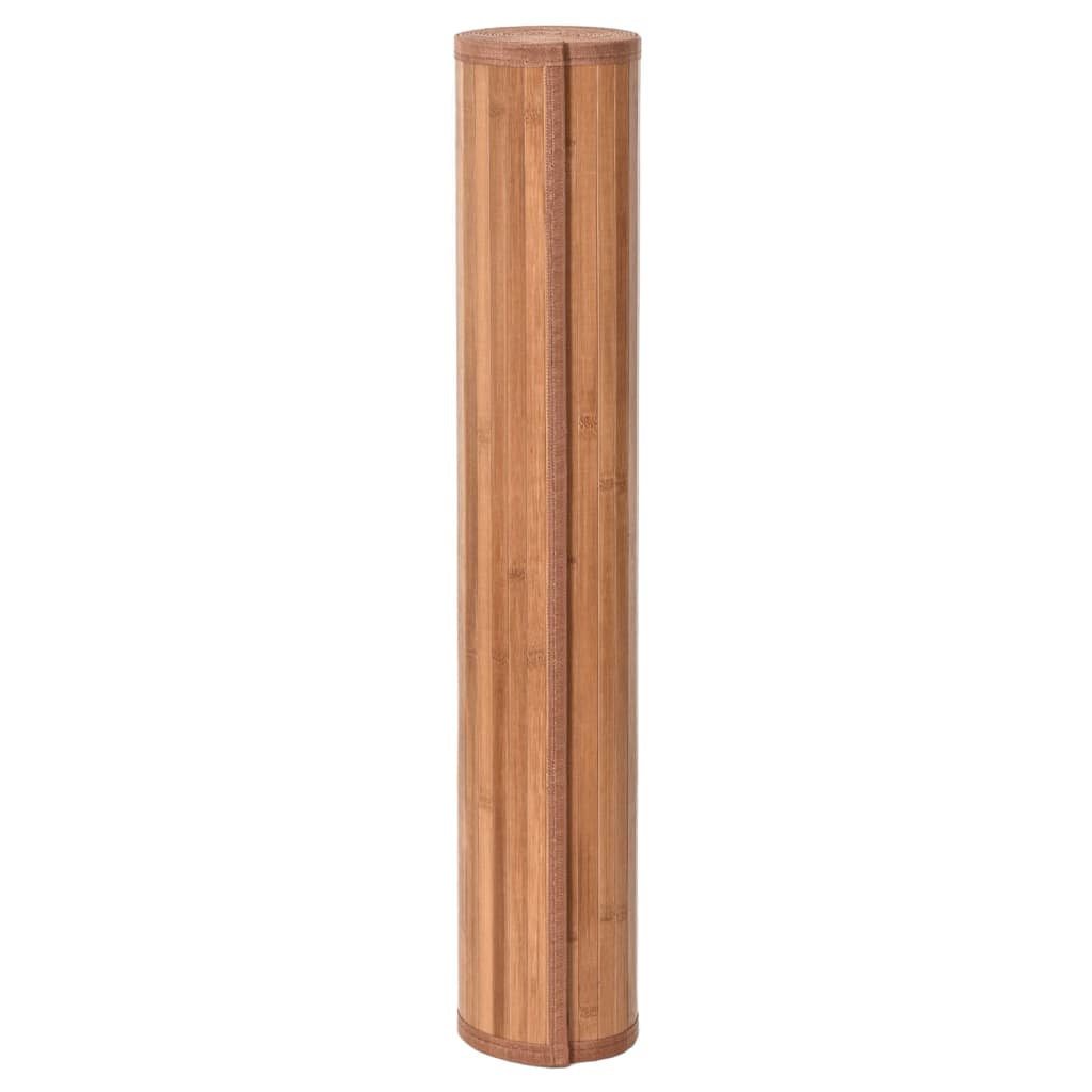 vidaXL Rug Square Natural100x100 cm Bamboo