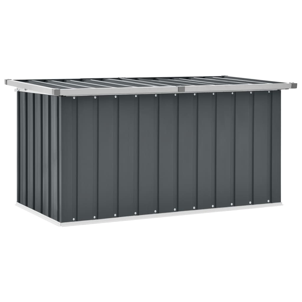 vidaXL Garden Storage Box Grey 129x67x65 cm