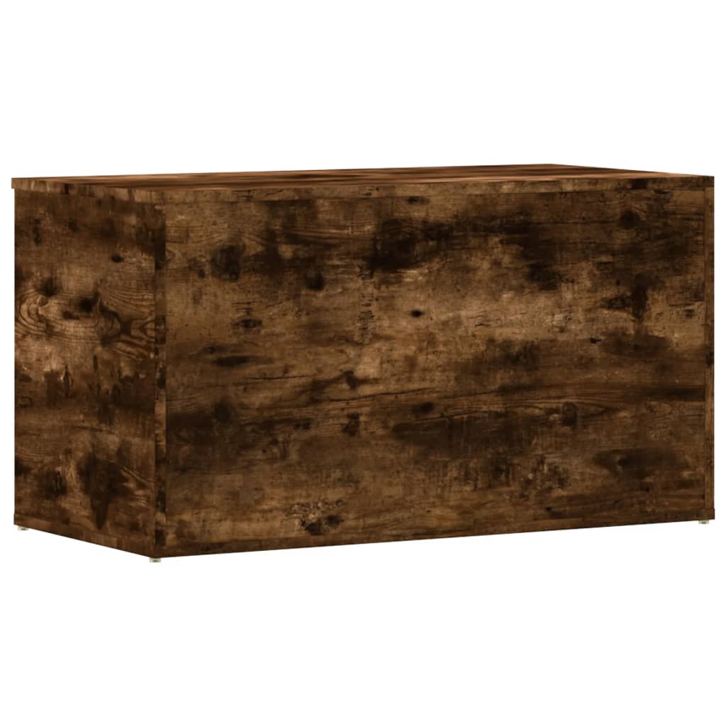 vidaXL Storage Chest Smoked Oak 84x42x46 cm Engineered Wood